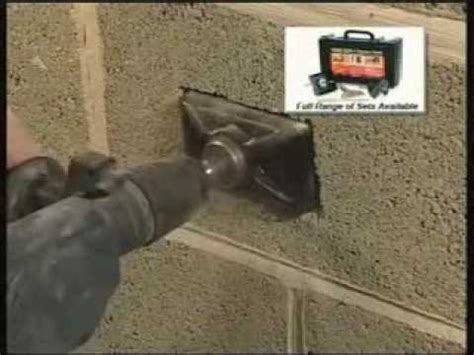 cutting holes on brick electrical box|cutting receptacles into block walls.